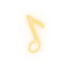 melody music icon neon sign  music note