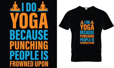 Yoga t-shirt design graphic vector.