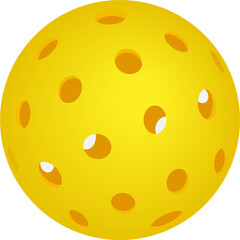 Fototapeta premium Pickle Ball yellow PNG