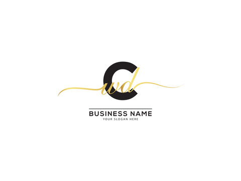 Letter Cwd Initial Fashion Brand Logo For You