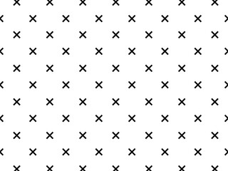 Black Cross pattern with white background.