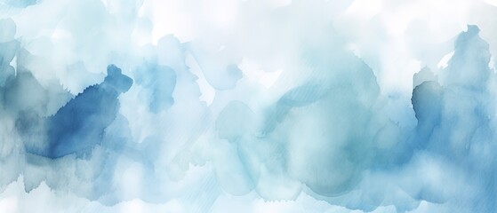 Hand painted blue sky watercolor abstract colorful background - obrazy, fototapety, plakaty
