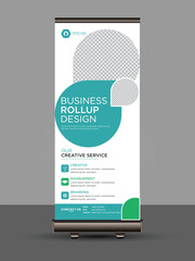 corporate roll up banner design or pull up banner design template,