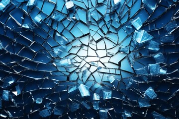 Shattered Broken Glass Texture Generative AI
