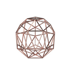 abstract sphere made of triangles