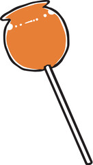 祭りのりんご飴単色