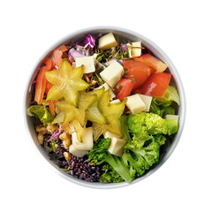 Isolated Bowl Salad With Vegetables
