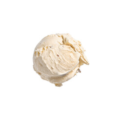 ice cream ball on white background