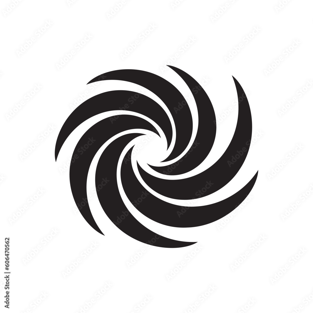 Wall mural vortex logo symbol icon illustration