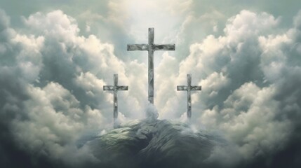 3 crosses in heaven