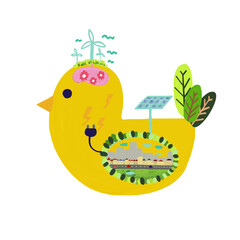 solar cell and wind power