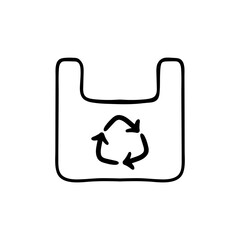 Recycling line icon. Eco-friendly, sustainable, recycling bins, sorting, environment. Recycle concept. Line icon