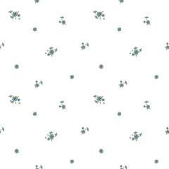 Simple and cute floral seamless pattern for kids. Creative kids texture for fabric, wrapping, textile, wallpaper, apparel etc. 