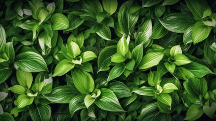 Background of green plants. AI generative.