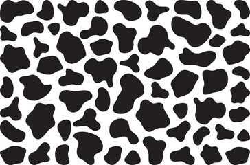 Seamless background with a Cow print pattern