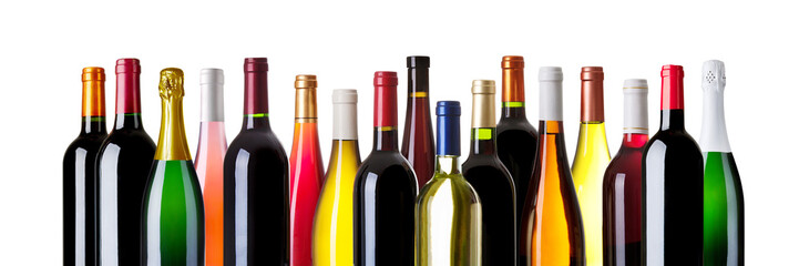 diverse Weinflaschen