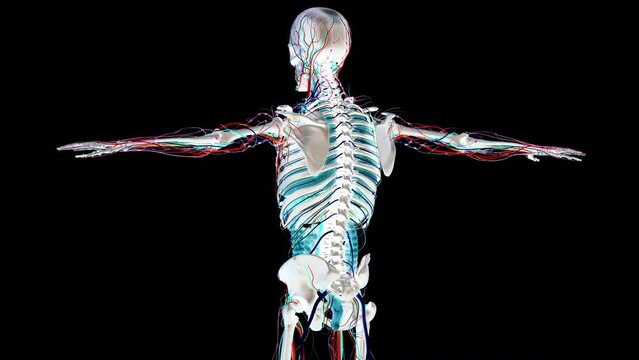 Human Internal Organs Anatomy Animation Concept