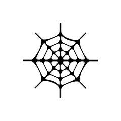 Spider web vektor simple icon - obrazy, fototapety, plakaty