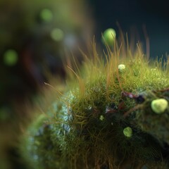 Hairy Moss macro image