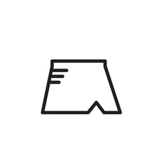 Mini Skirt Clothes Outline Icon