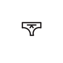 Pantie Underpants Women Outline Icon