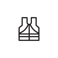 Safe Clothes Jacket Outline Icon