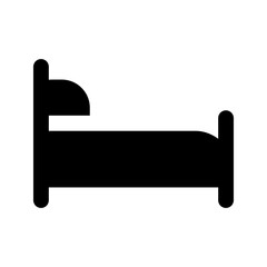 bed glyph icon