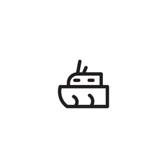 Boat Ocean Sea Outline Icon