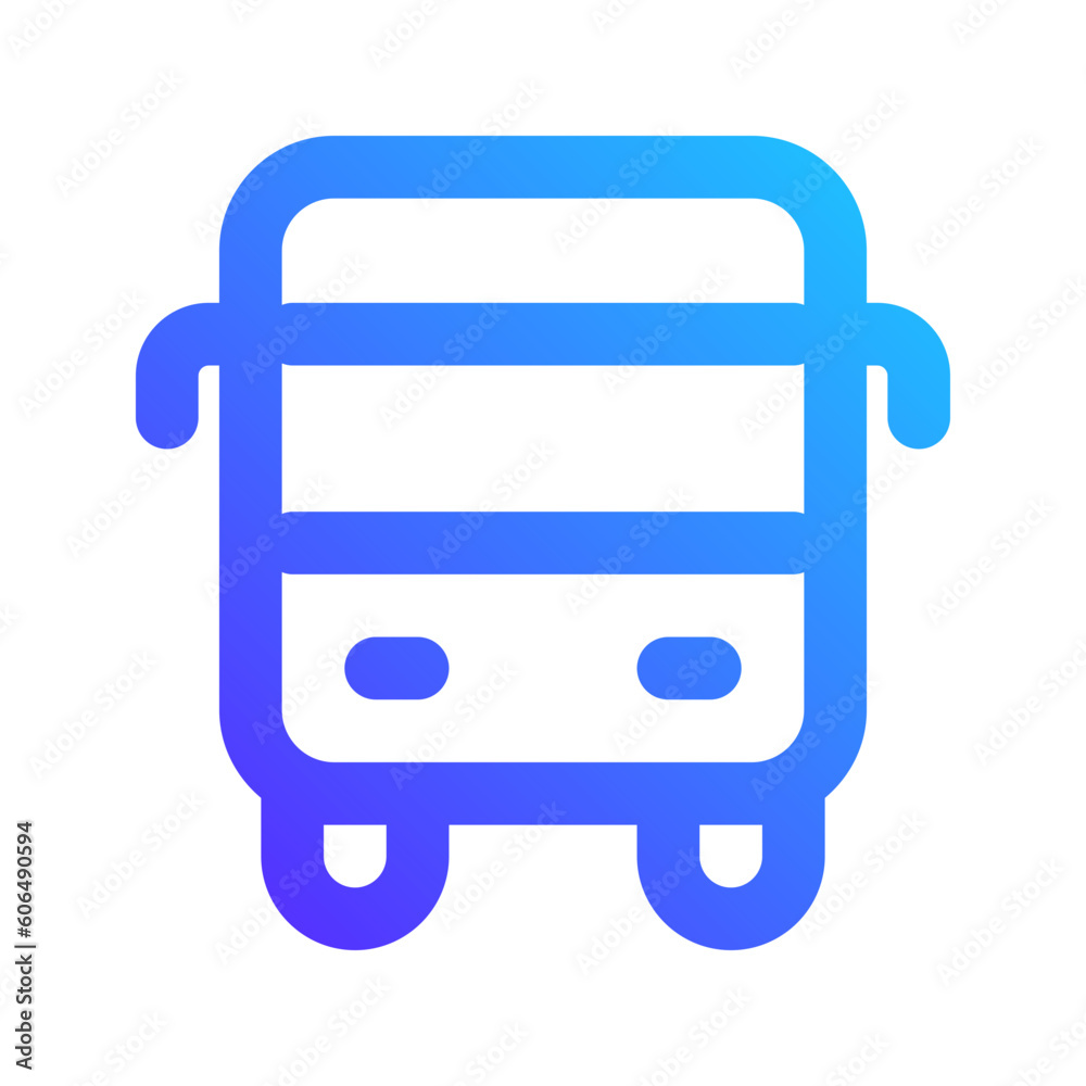 Poster bus gradient icon