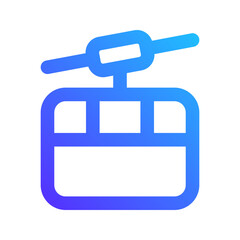 cable car gradient icon