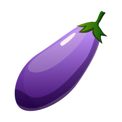 eggplant isolated on white background