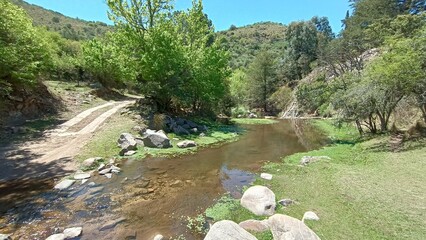 river in the mountains