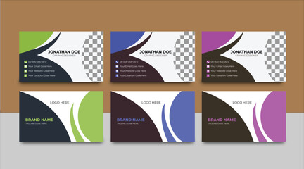 Modern Business Card Design Template. 
Business Card Design Template. 