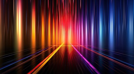 abstract futuristic background with colors glowing neon moving high speed wave lines and bokeh lights. Data transfer concept Fantastic wallpaper, designed by AI.
