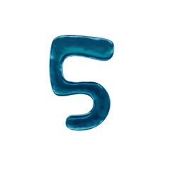 Water Dancing 3D Alphabet or PNG Letters