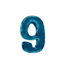 Water Dancing 3D Alphabet or PNG Letters