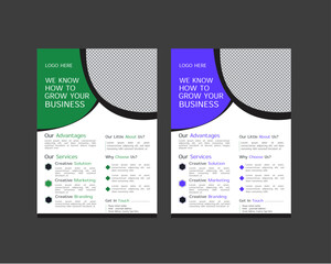 Business brochure flyer design a4 template