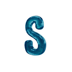 Water Dancing 3D Alphabet or PNG Letters