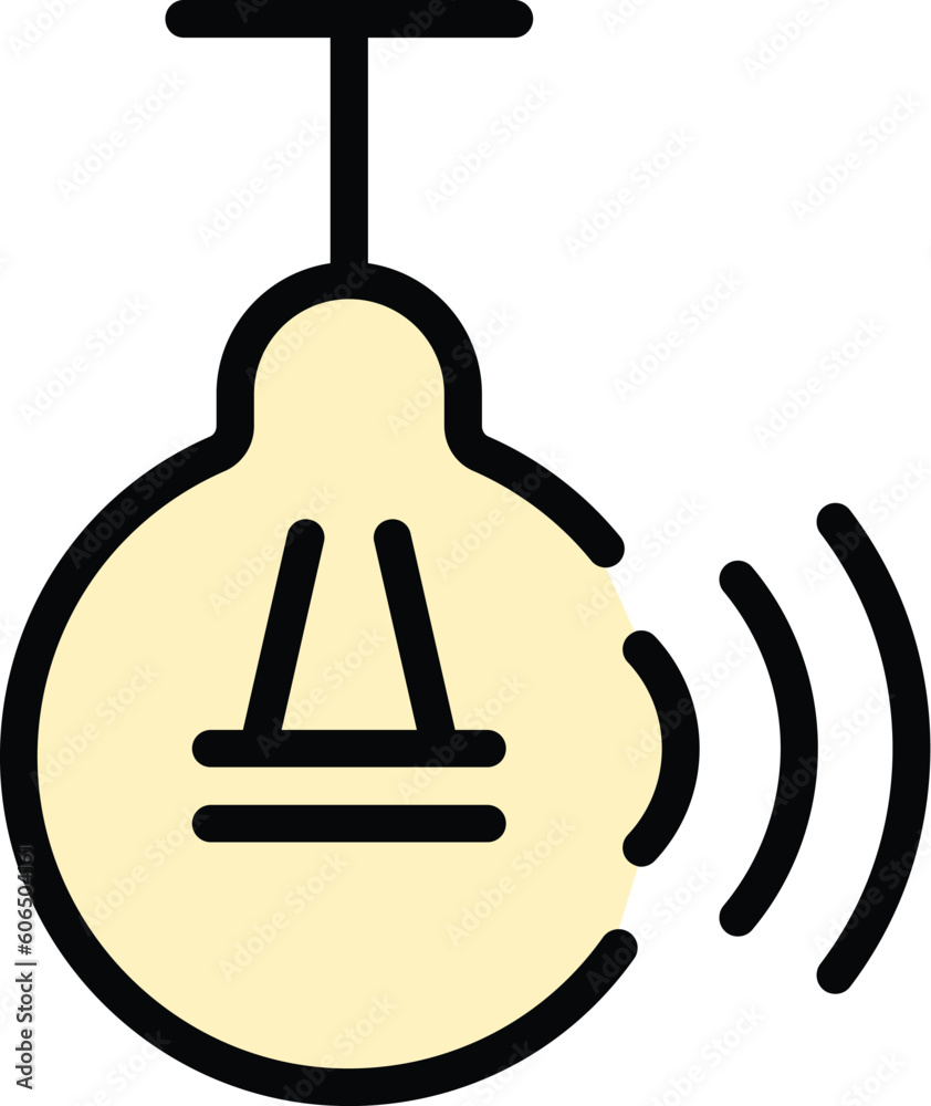 Poster light smart lightbulb icon. outline light smart lightbulb vector icon for web design isolated on whi