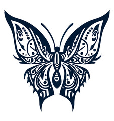 tribal inspired butterfly