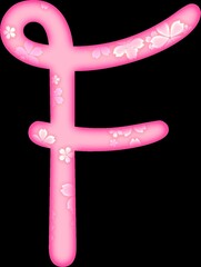 english alphabet beautiful cute