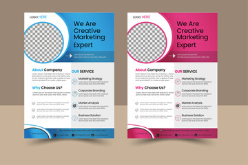 Corporate creative colorful business flyer template designs of a4 flyer, modern template, business proposal, promotion, advertise, publication, cover page. vector template design or business. 