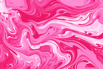 Pink Swirl liquid fluid paint background Generative AI