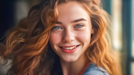 Captivating macro shot of a woman's beautiful eye, revealing intricate details and enchanting colors. generative AI.