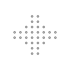 Minimalist Dotted Shape