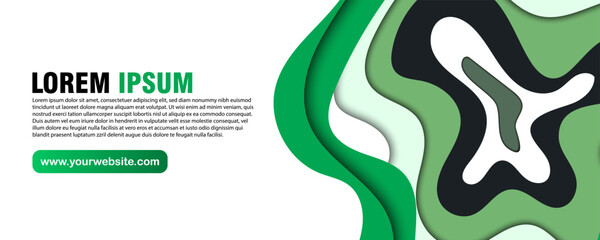 Modern abstract paper cut out background for website, banner, wallpaper, brochure, poster.