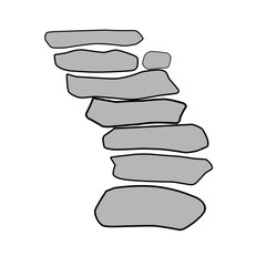 Stone Path Vector Illustration 