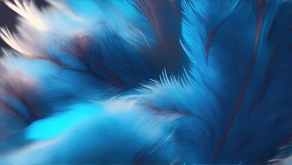 Close up bright colorful feathers background illustration.