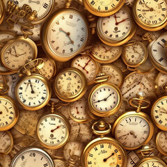 Background from a large number of clocks. Generative AI