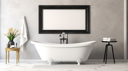 Minimalist Marvel: A Central Bathtub Graces the Zen-Like Design of this Bathroom